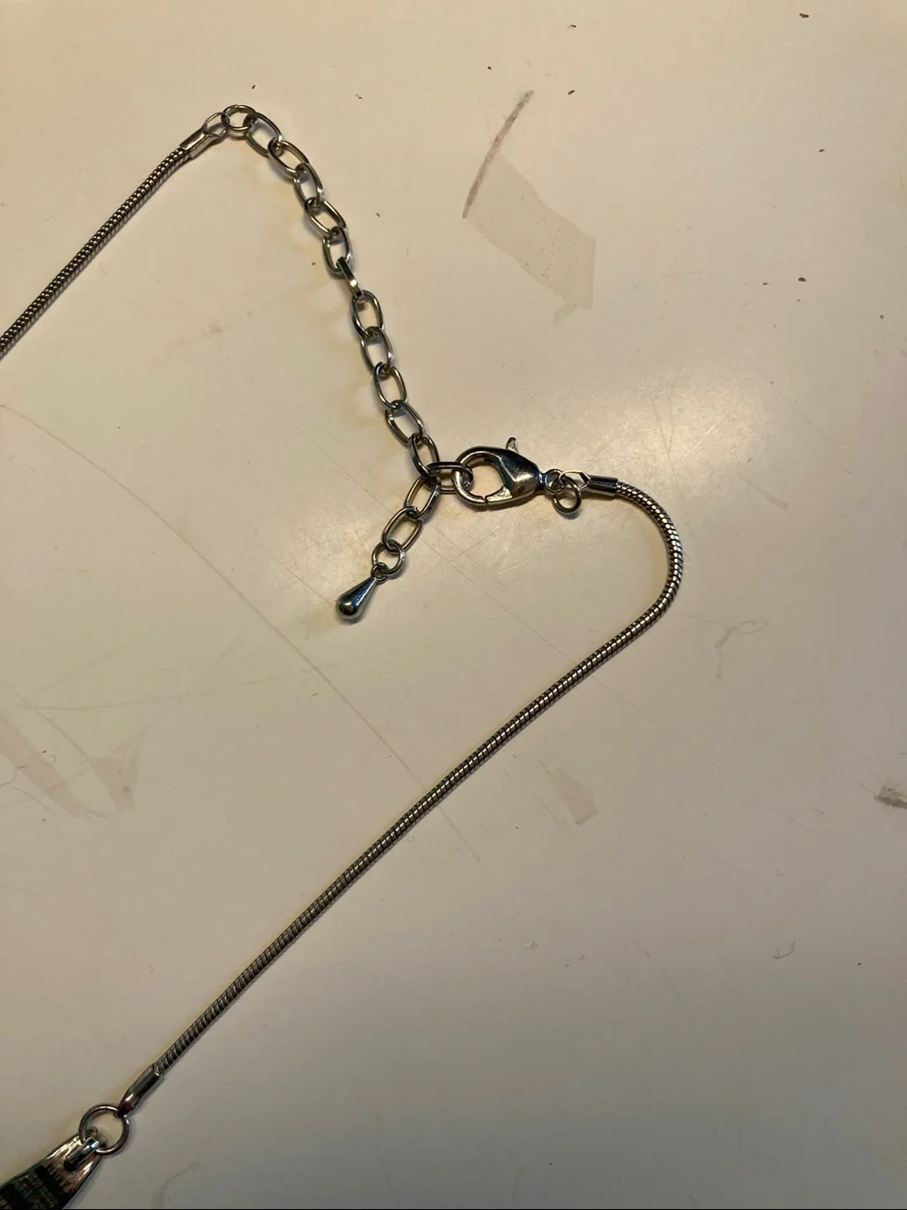 Fashion Statement Necklace in Silver Tone Metal Unbranded